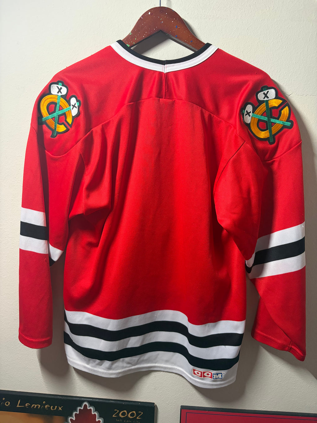 Vintage Blackhawks Airknit Jersey (Large)