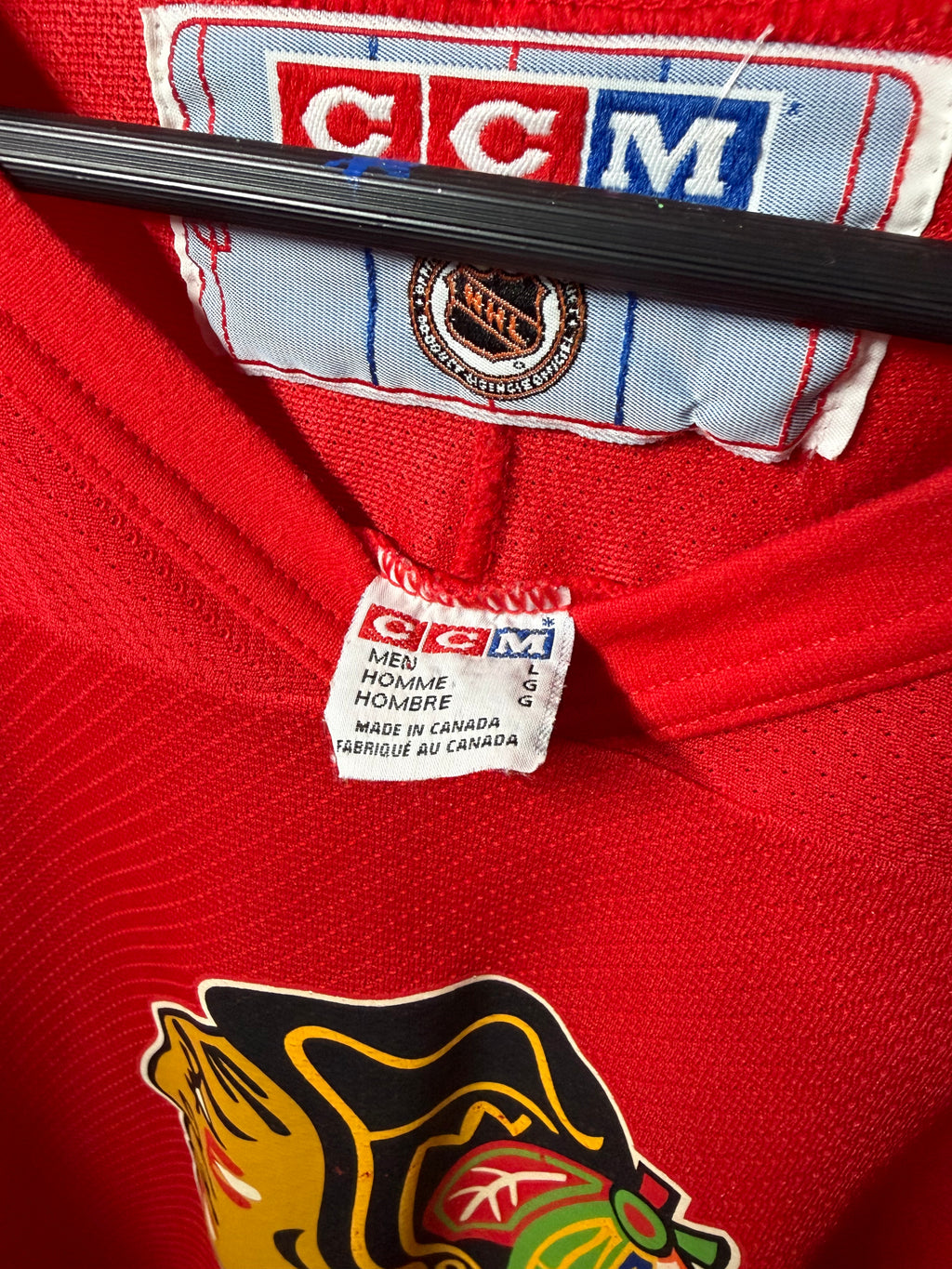 Vintage Chris Chelios #7 CCM Practice Jersey (XL)