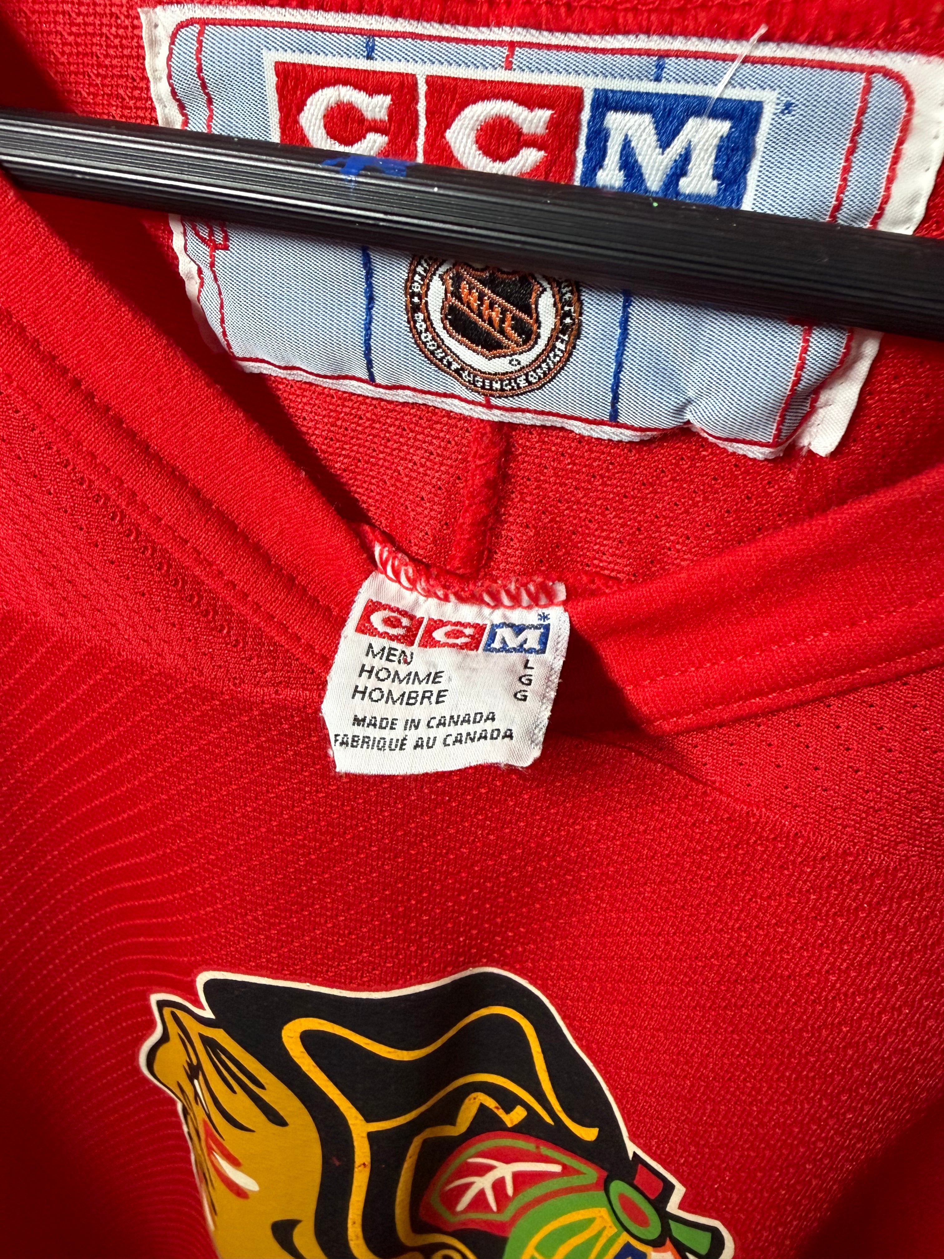 Vintage Chris Chelios #7 CCM Practice Jersey (XL)