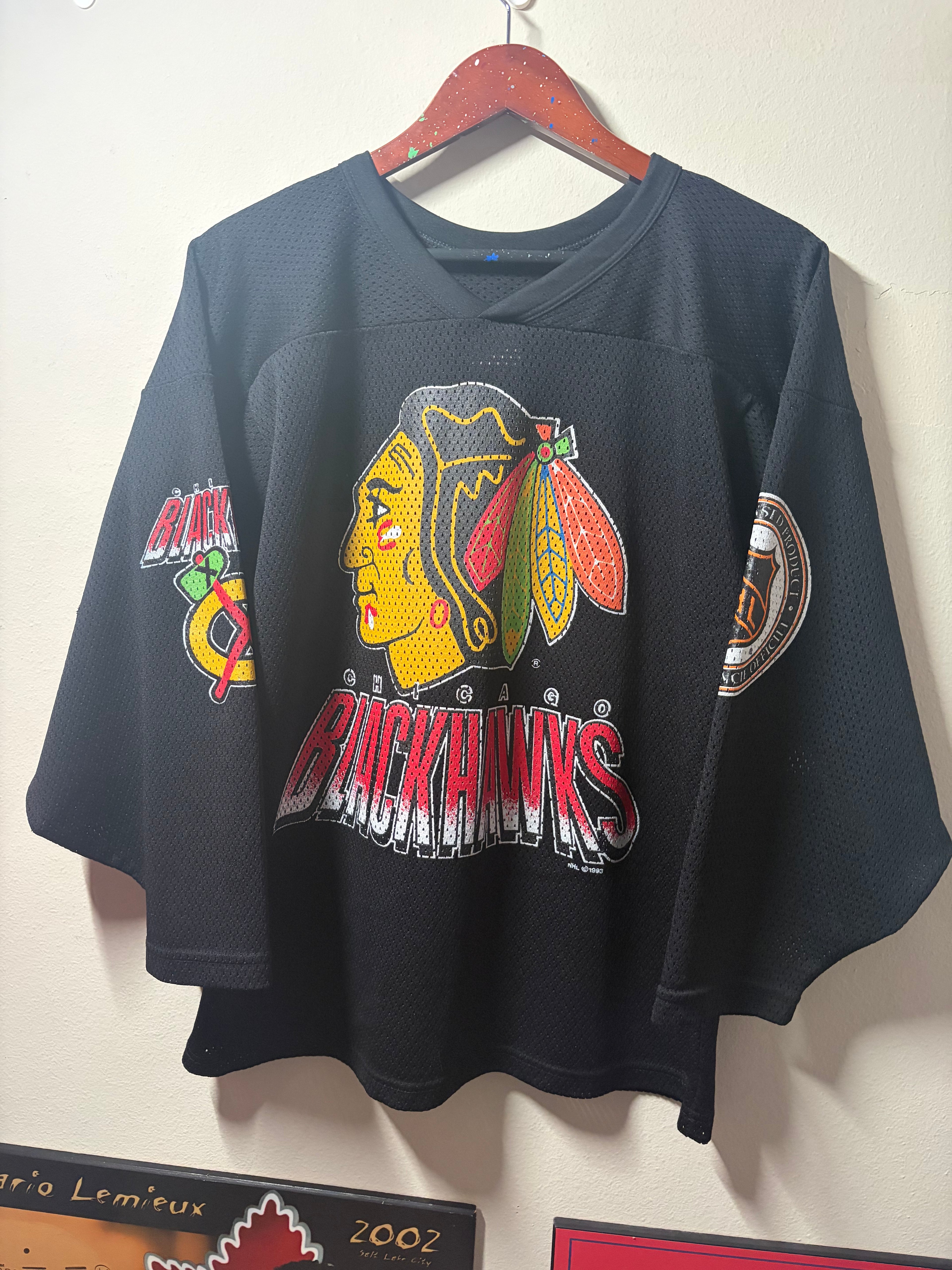 Vintage Blackhawks Mesh Double-Sided Jersey (Medium)