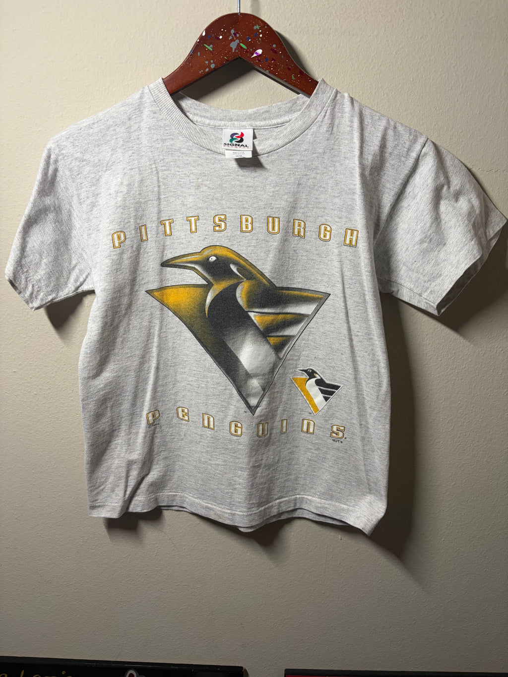 Vintage Pittsburgh Penguins Youth T Shirt (12/14)