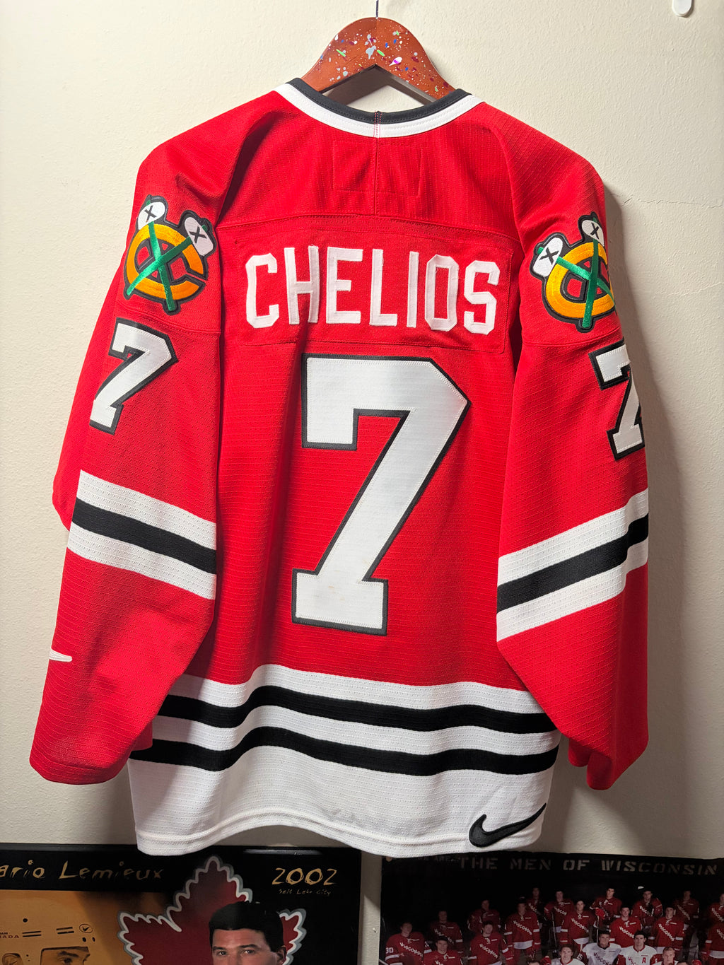 Vintage Chris Chelios #7 Nike Jersey (48/Medium)