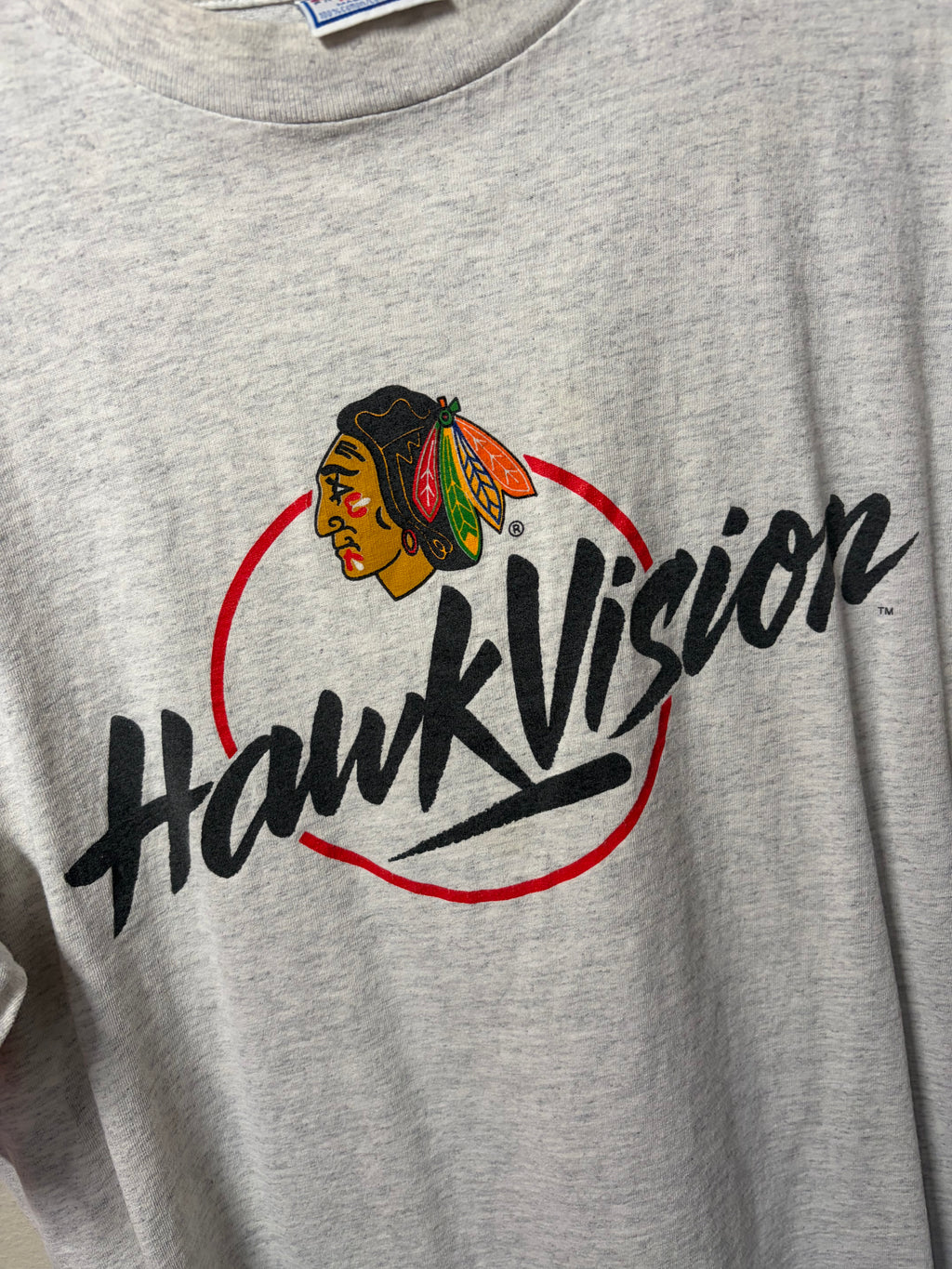 Vintage Blackhawks “Hawkvision” T Shirt (XL)