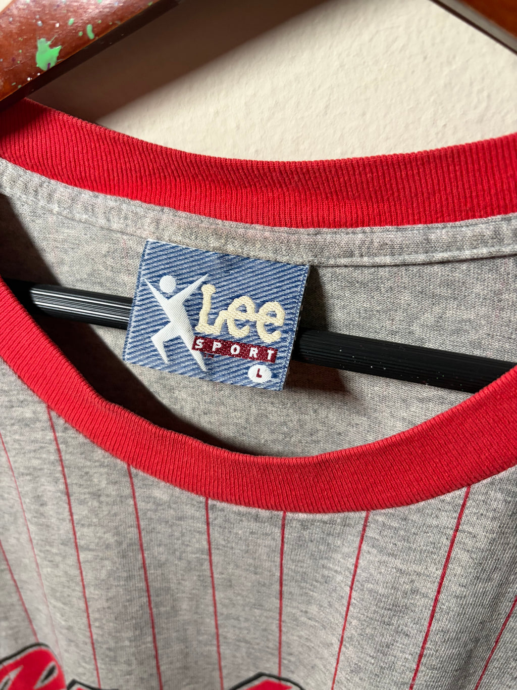Vintage Blackhawks Pinstripe T Shirt (XL)