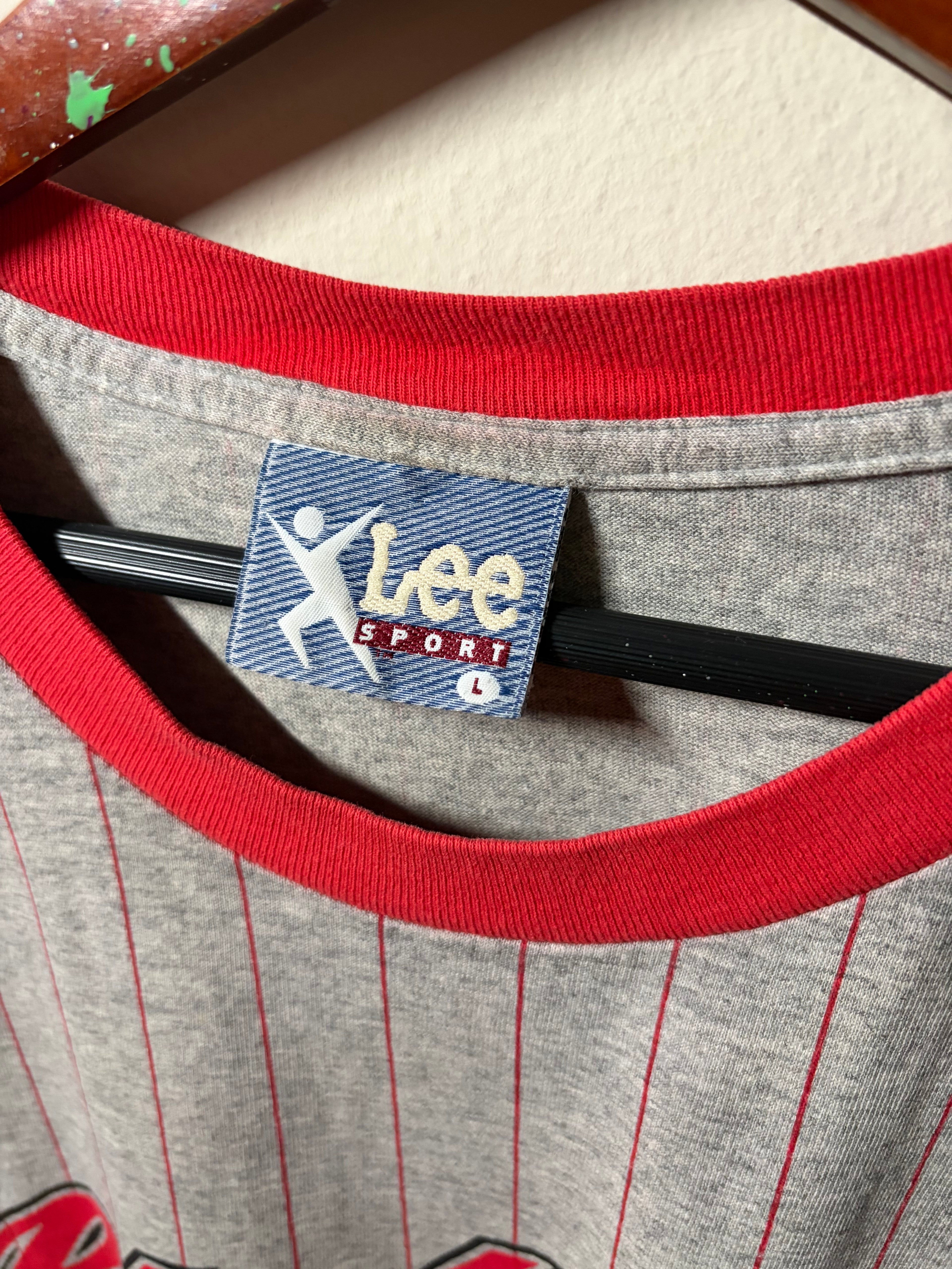 Vintage Blackhawks Pinstripe T Shirt (XL)