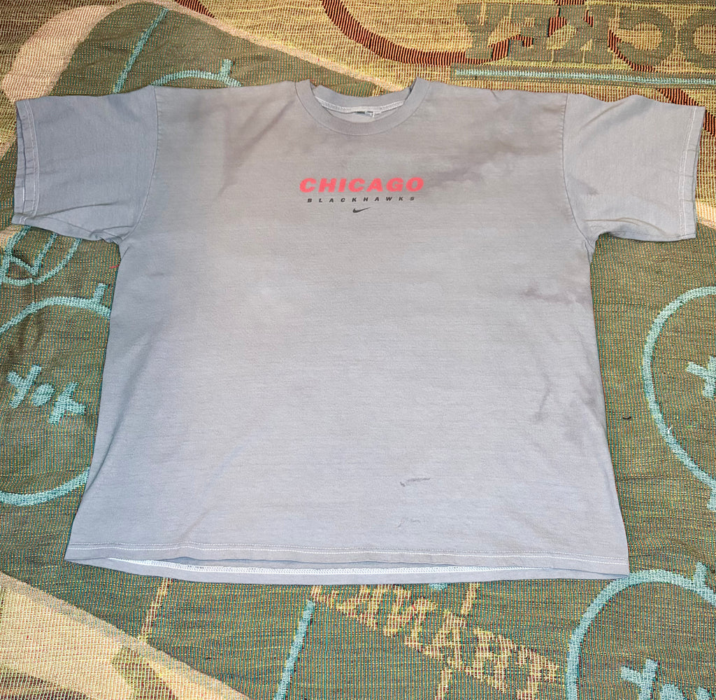 Vintage Blackhawks Custom-Dyed Nike T Shirt