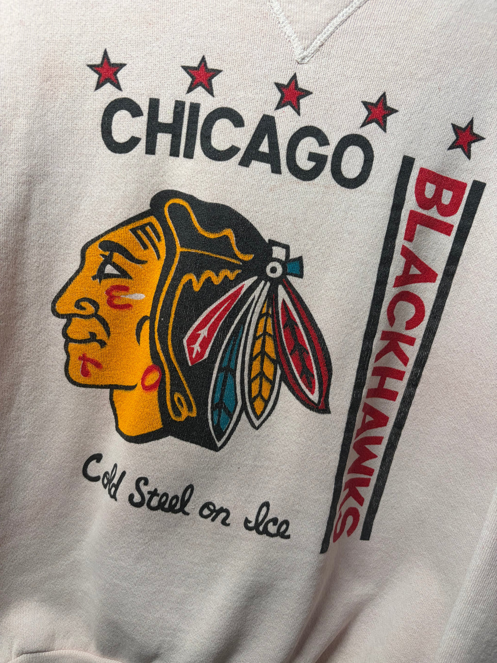 Vintage Blackhawks Crewneck Sweater (Medium)