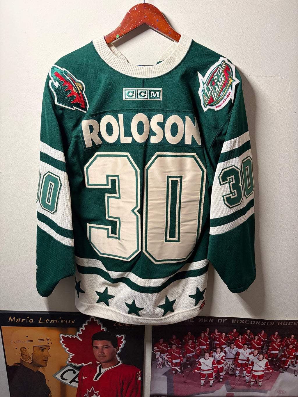 Vintage 2004 Western All Stars Dwayne Roloson #30 Jersey (Large)