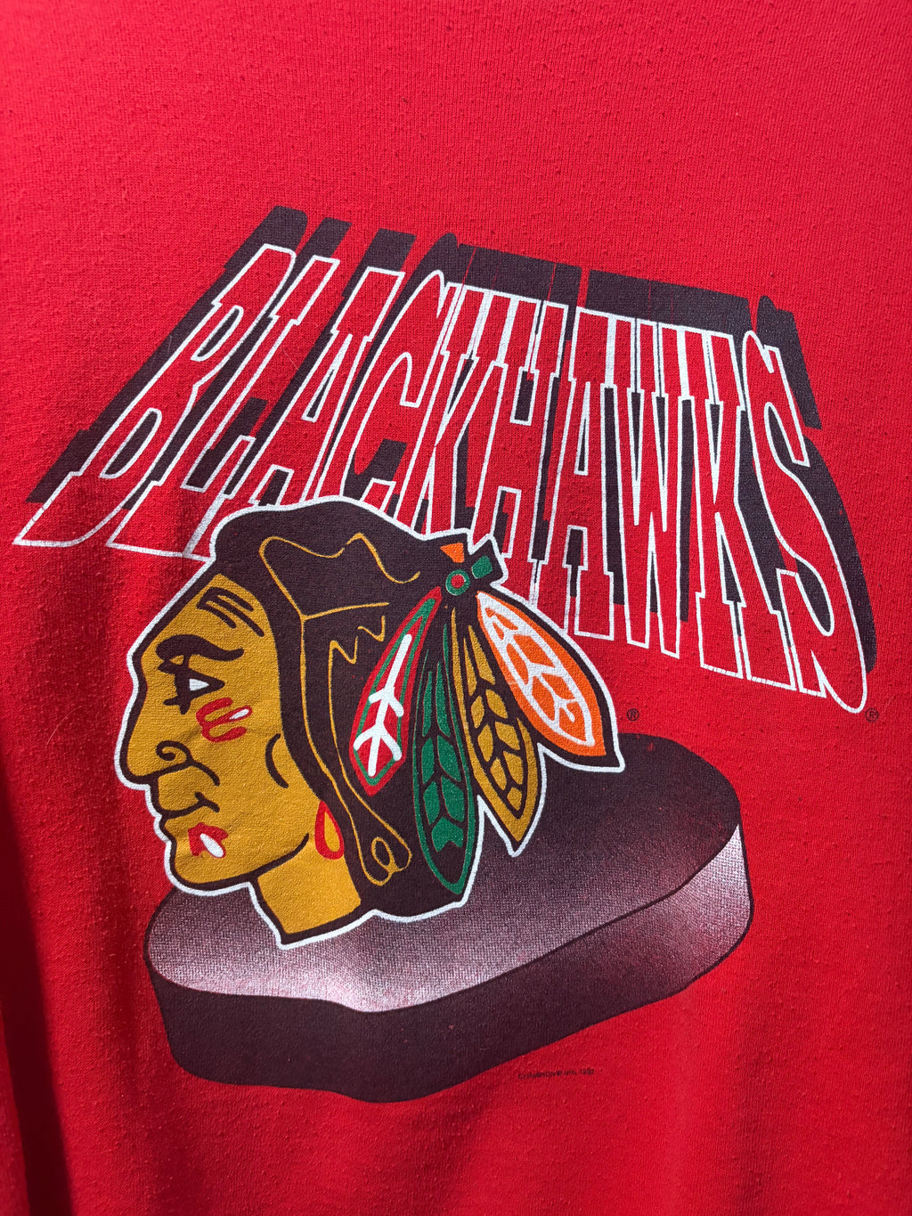 Vintage Blackhawks Crewneck Sweater (Large)