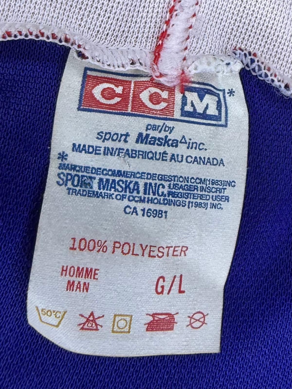 Vintage Soviet Wings CCM Airknit Jersey