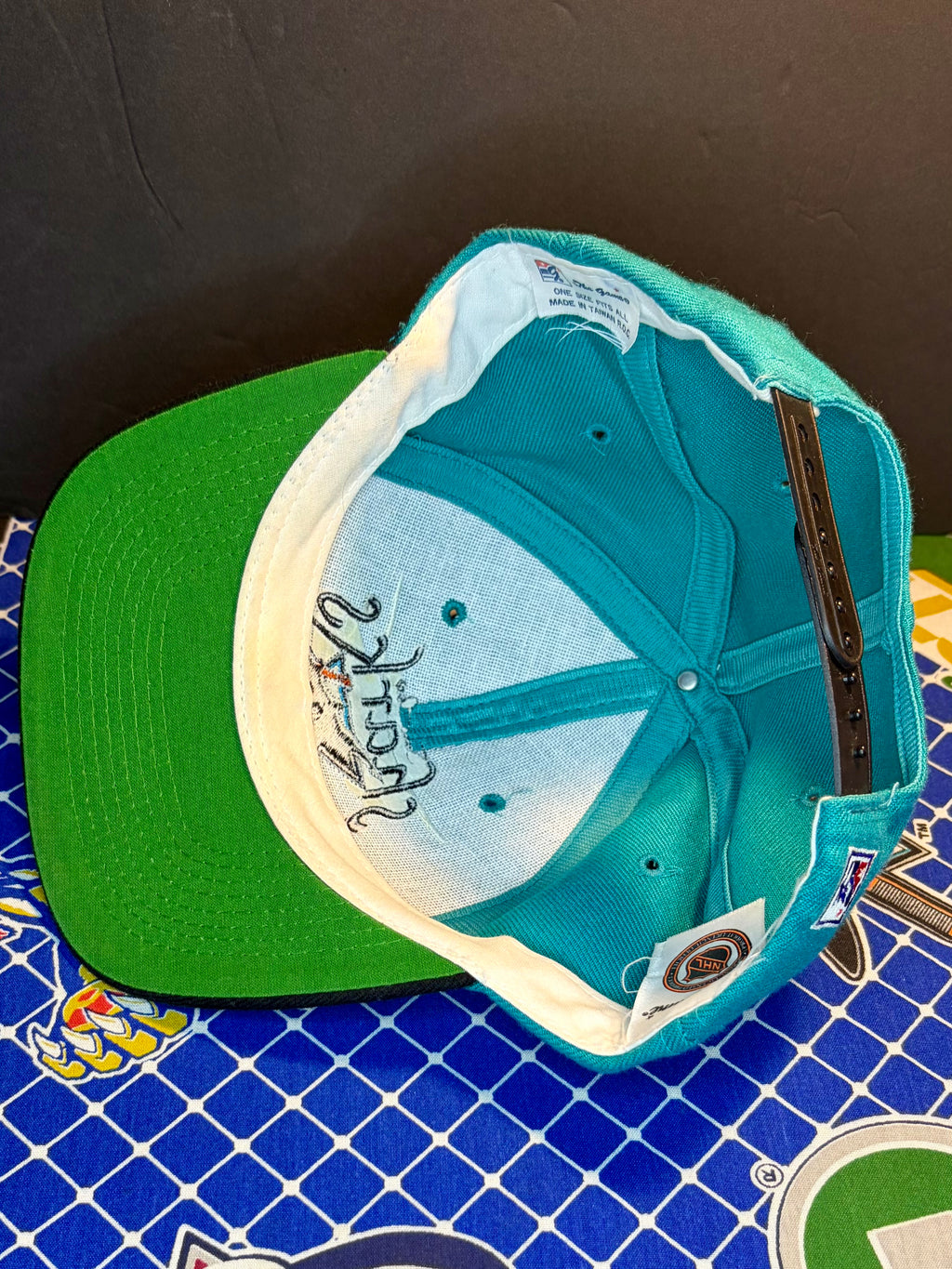Vintage SJ Sharks The Game Snapback Hat