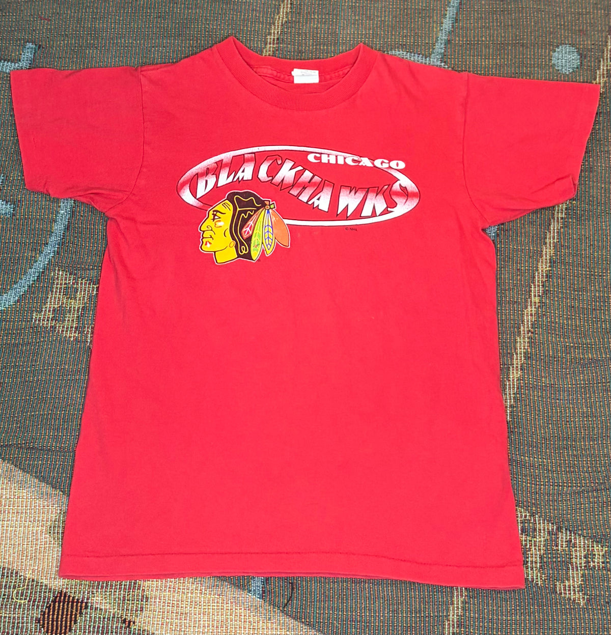 Vintage Blackhawks Youth T Shirt