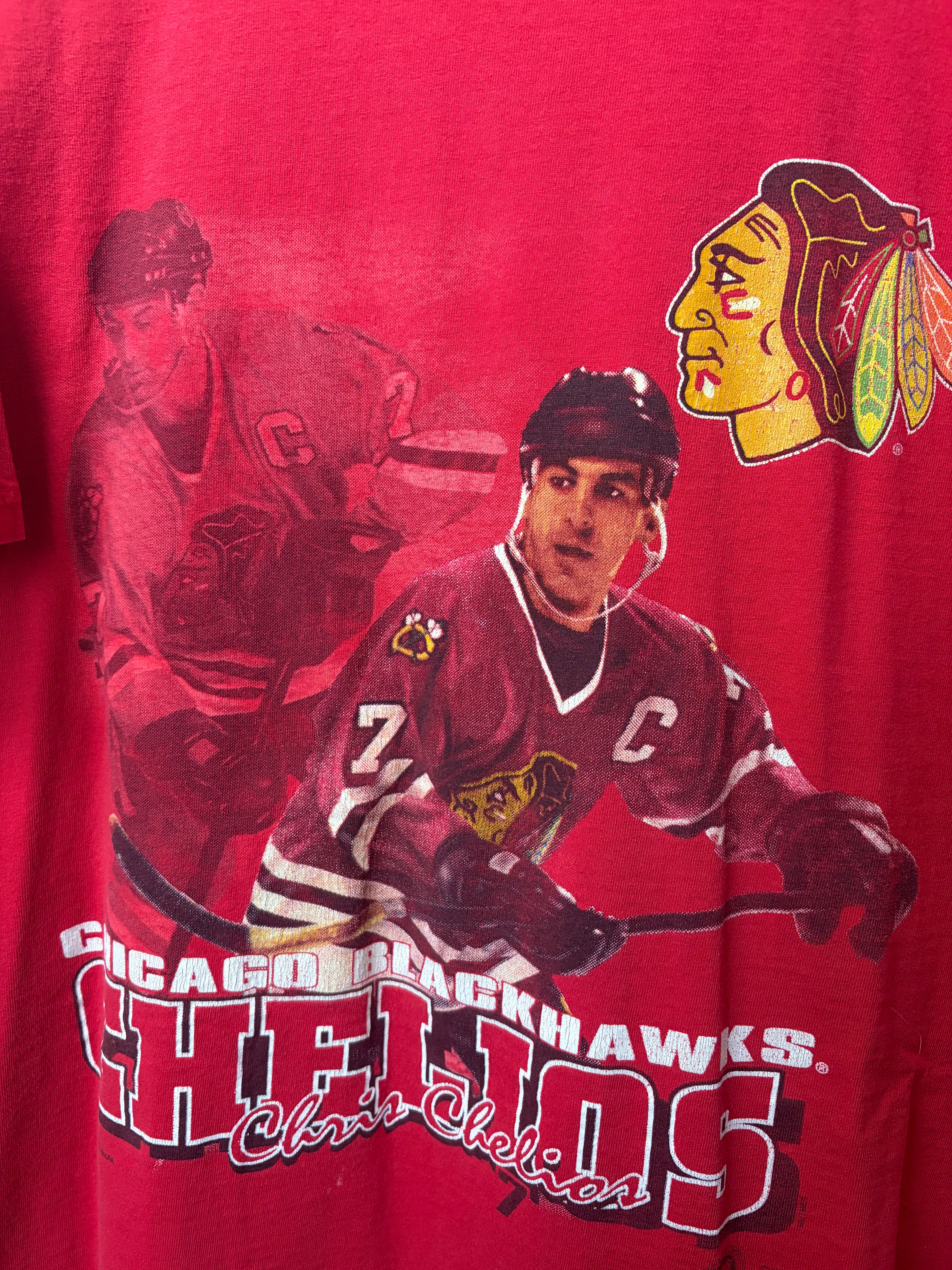 Vintage Chris Chelios 90’s T Shirt (XL)