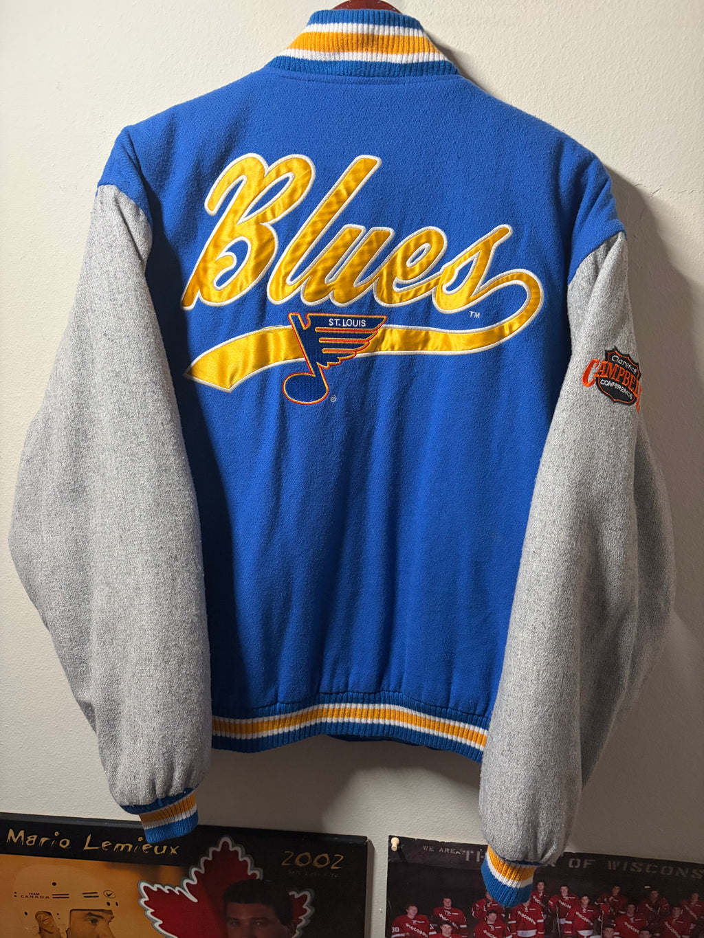 Vintage St Louis Blues Letterman Jacket (Large)