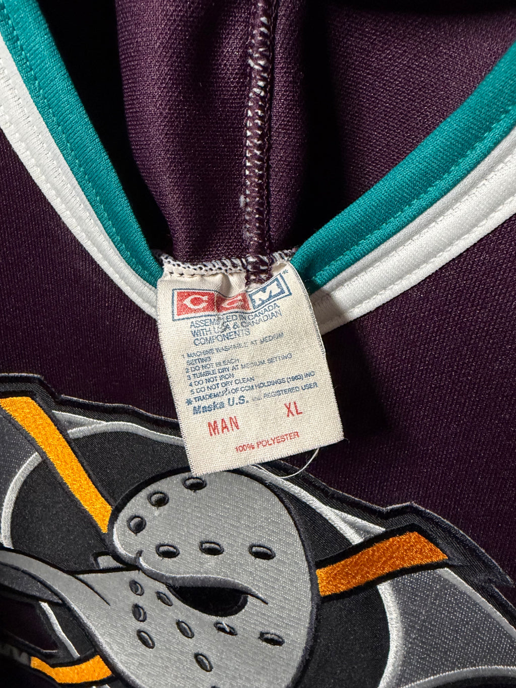 Vintage Anaheim Mighty Ducks CCM Jersey (XL)