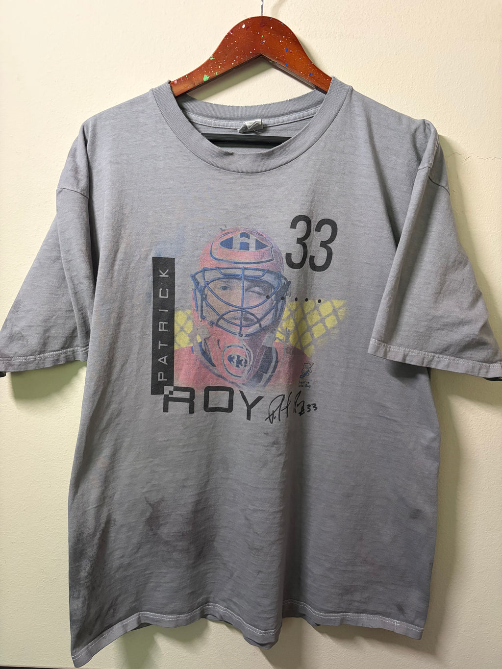 Vintage Patrick Roy Canadiens T Shirt (XL)