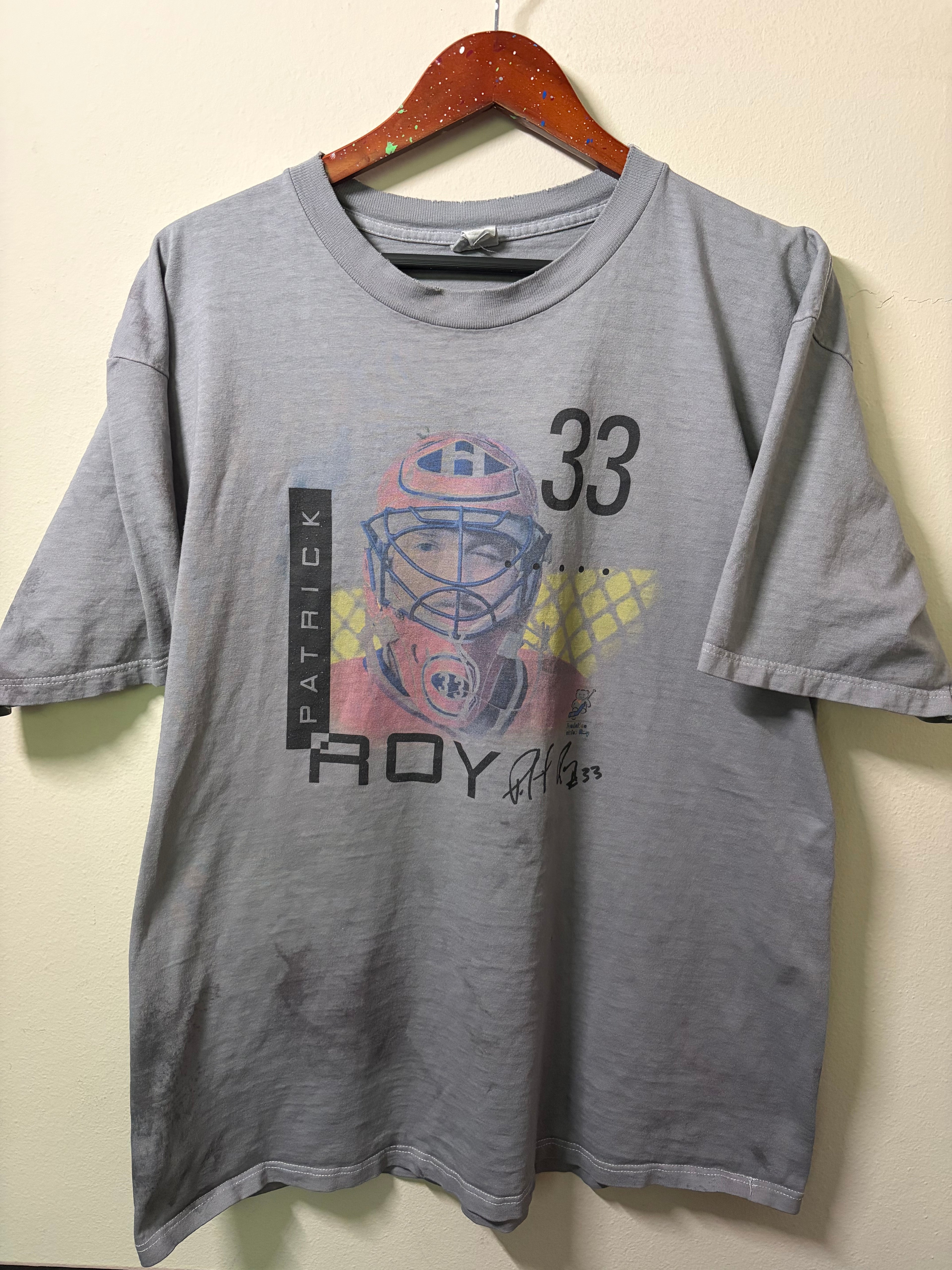 Vintage Patrick Roy Canadiens T Shirt (XL)