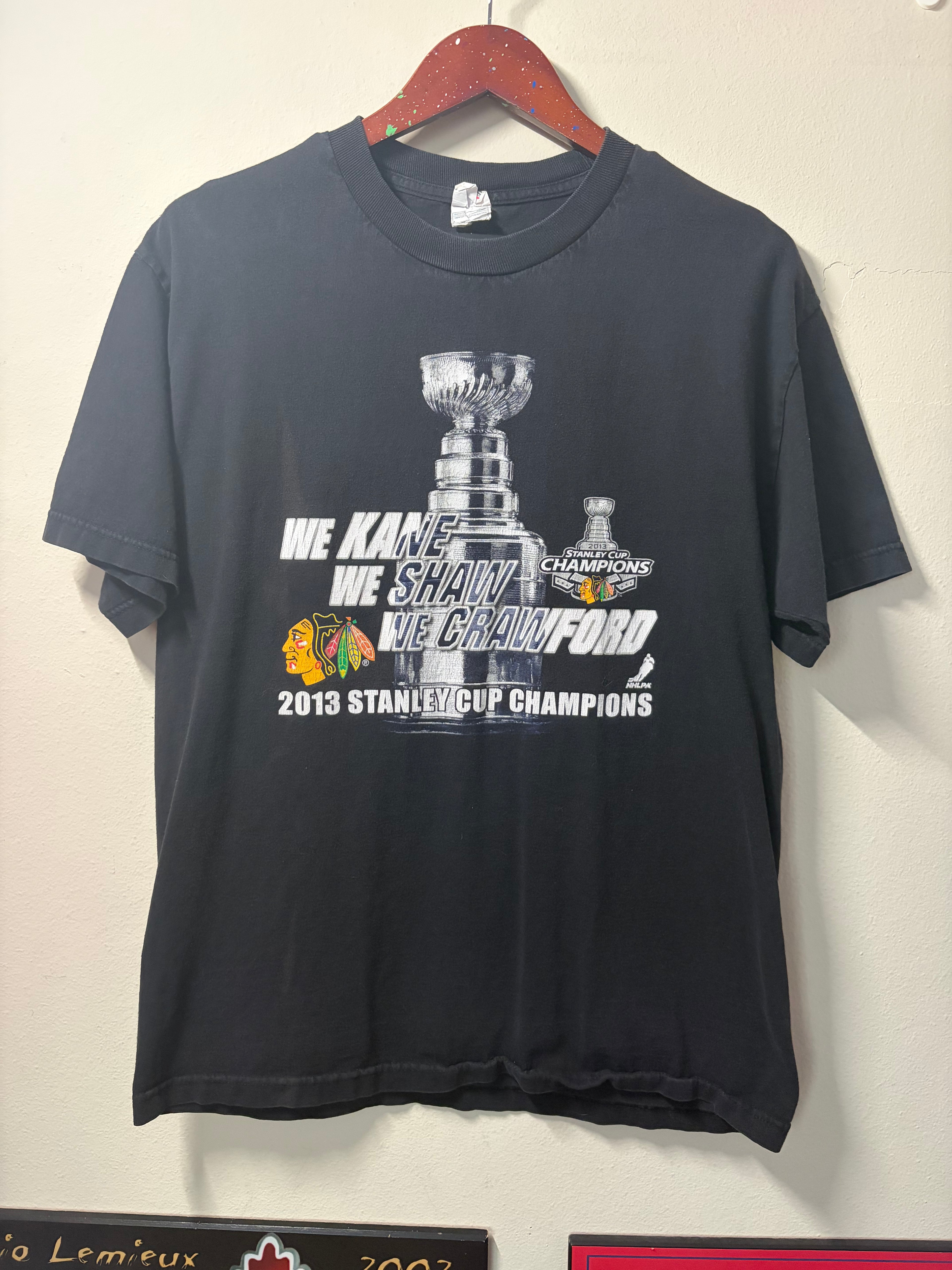 Blackhawks 2013 Kane/Shaw/Crawford T Shirt (Large)