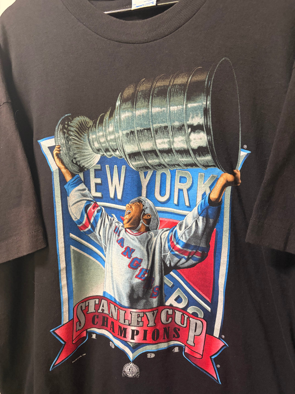 Vintage New York Rangers 1994 Stanley Cup Salem Sportswear T Shirt (XL)