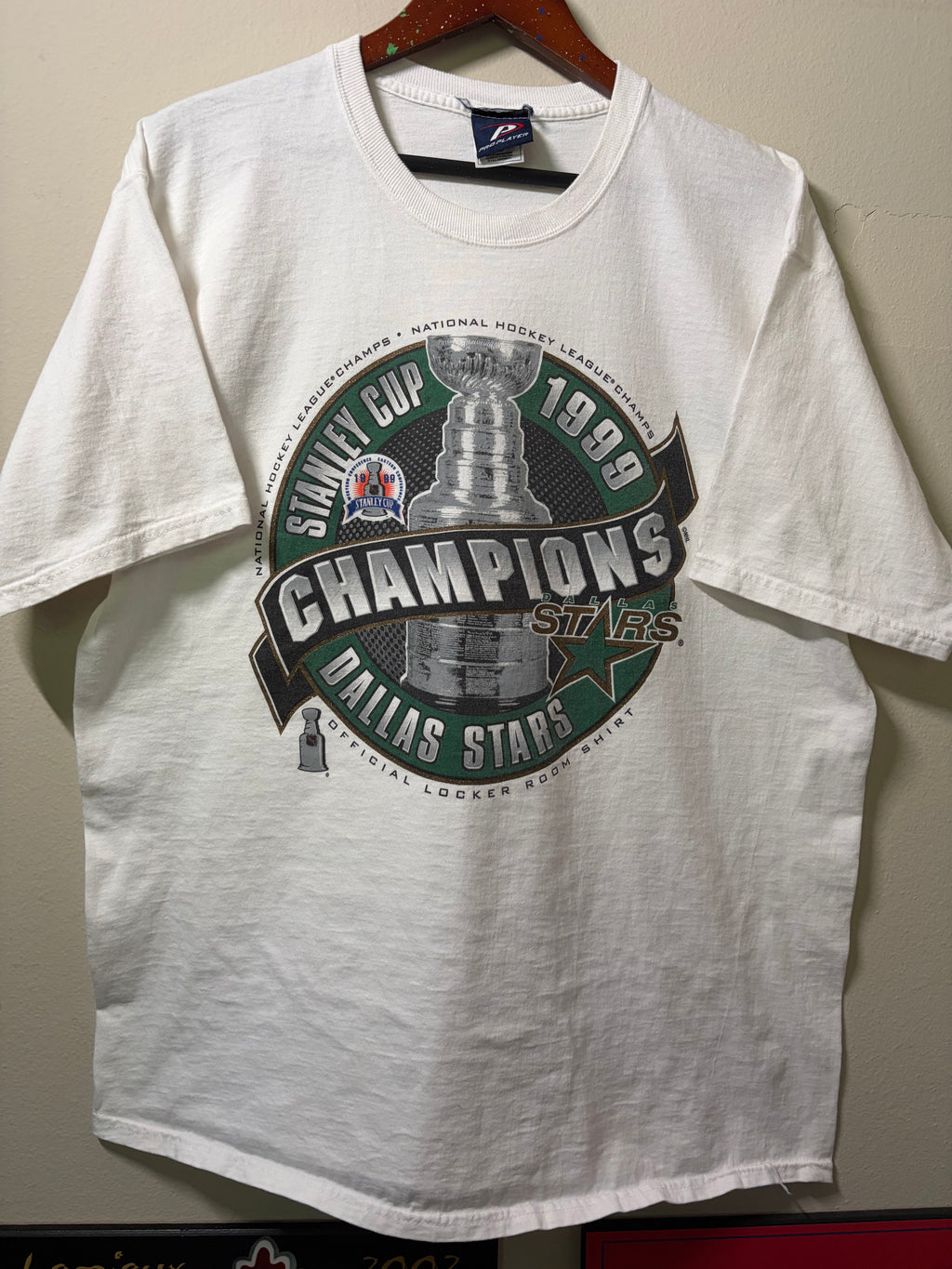 Vintage 1999 Dallas Stars Stanley Cup Champs T Shirt (XL)