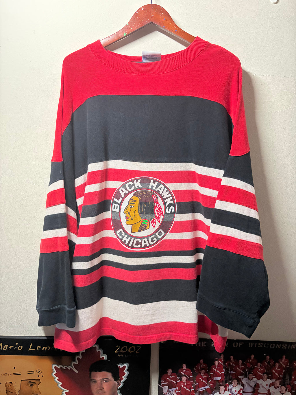 Vintage Blackhawks 75th Anniversary Sweater Jersey (XL)
