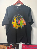 Vintage Blackhawks “Stitched” Logo T Shirt (XL)