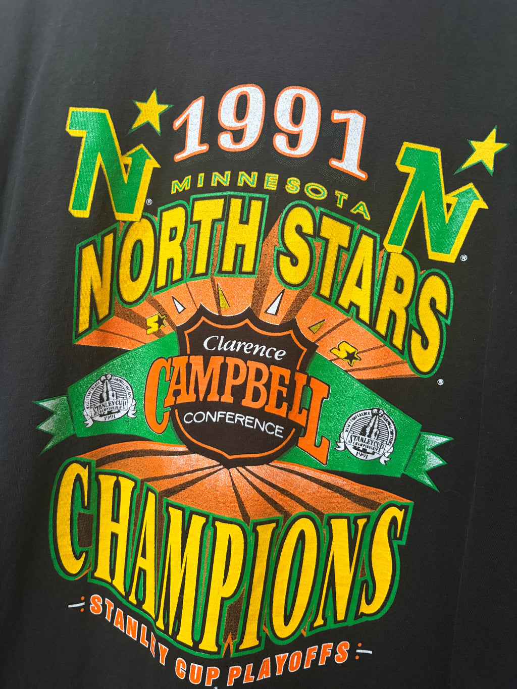 Vintage Minnesota North Stars ‘91 Stanley Cup T Shirt (XL)