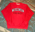 Y2K Wisconsin Hockey Crewneck Sweater