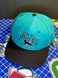 Vintage SJ Sharks The Game Snapback Hat