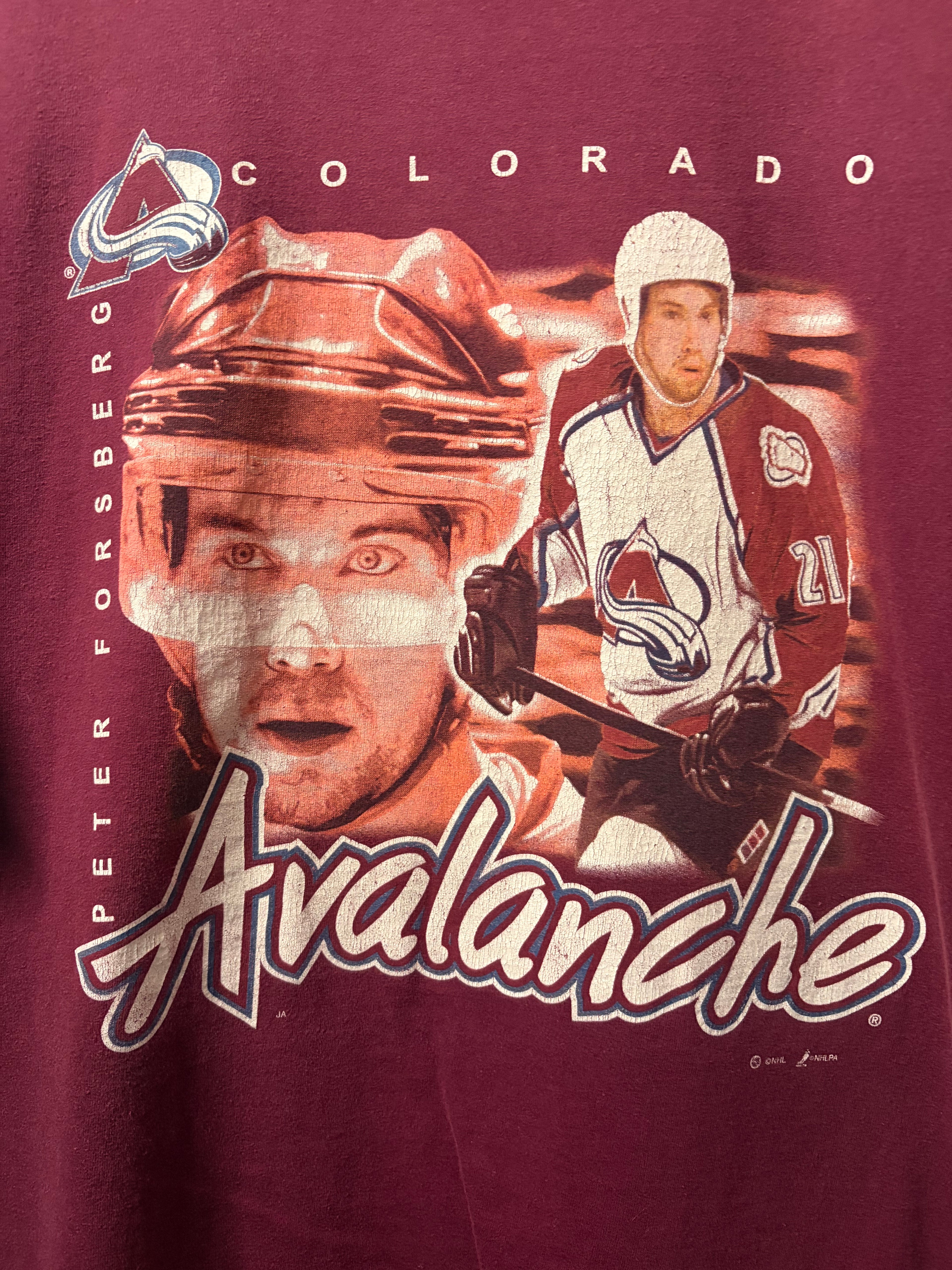 Vintage Peter Forsberg Avalanche T Shirt (XL)