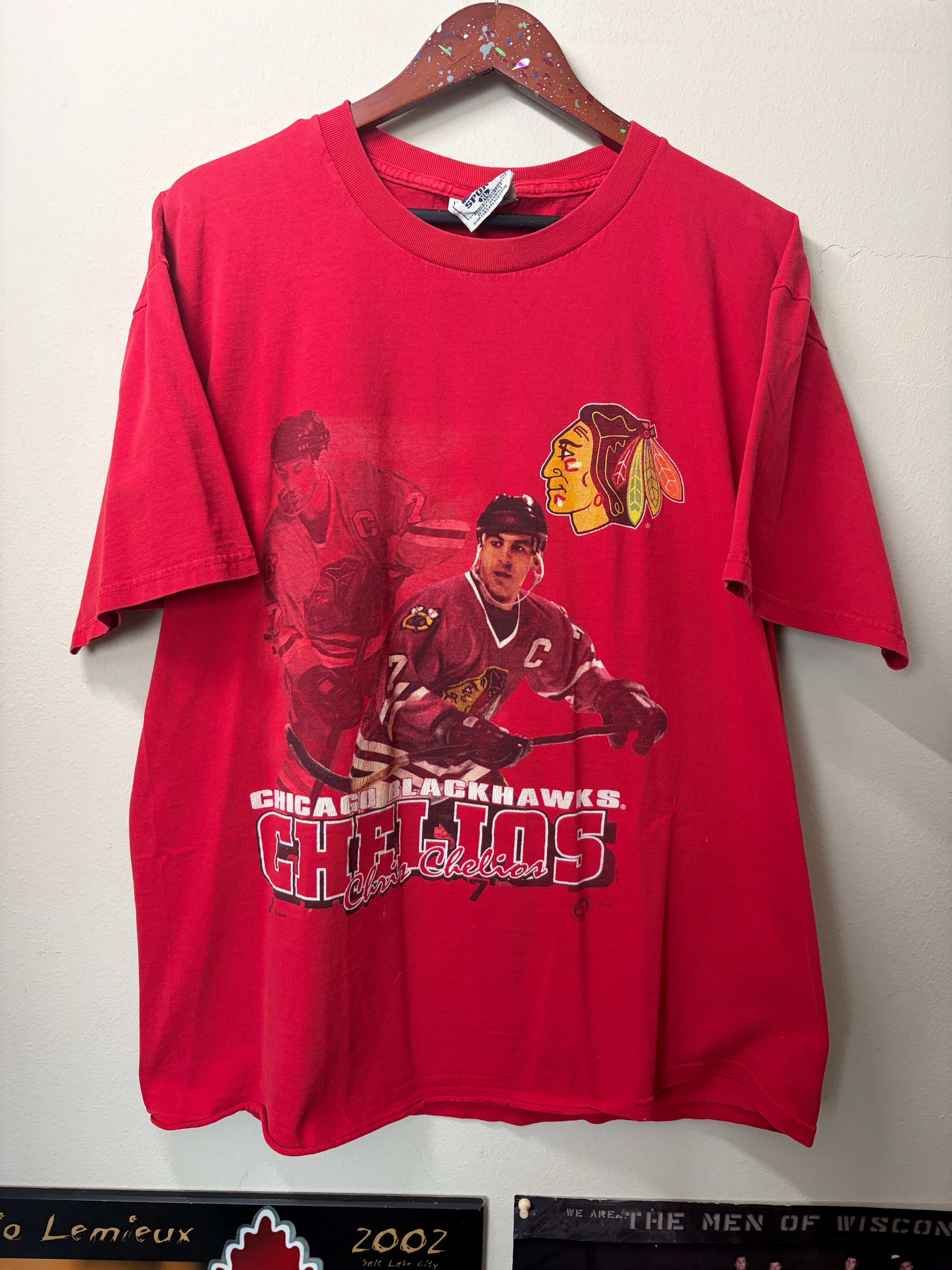 Vintage Chris Chelios 90’s T Shirt (XL)