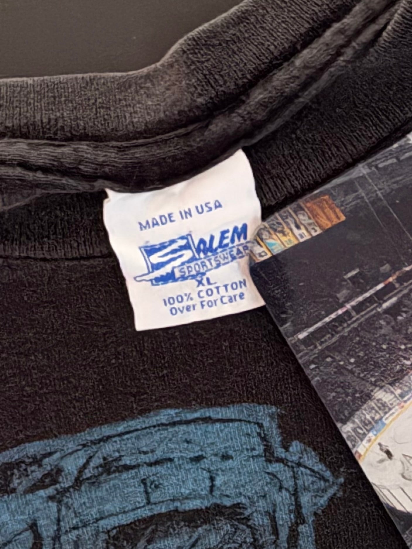 Vintage Minnesota North Stars Salem Sportswear “Fire On Ice” AOP T Shirt (XL)