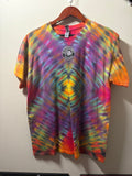 Vintage Blackhawks “Upcycled” Tie Dye T Shirt (L)