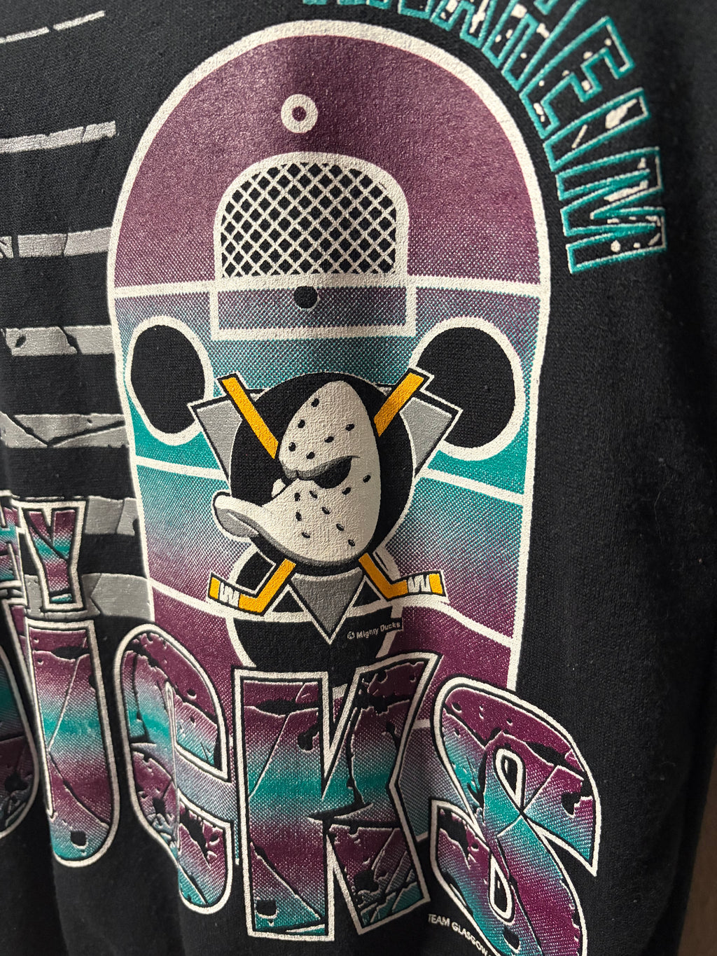 Vintage Anaheim Mighty Ducks Youth Hoodie (10/12)
