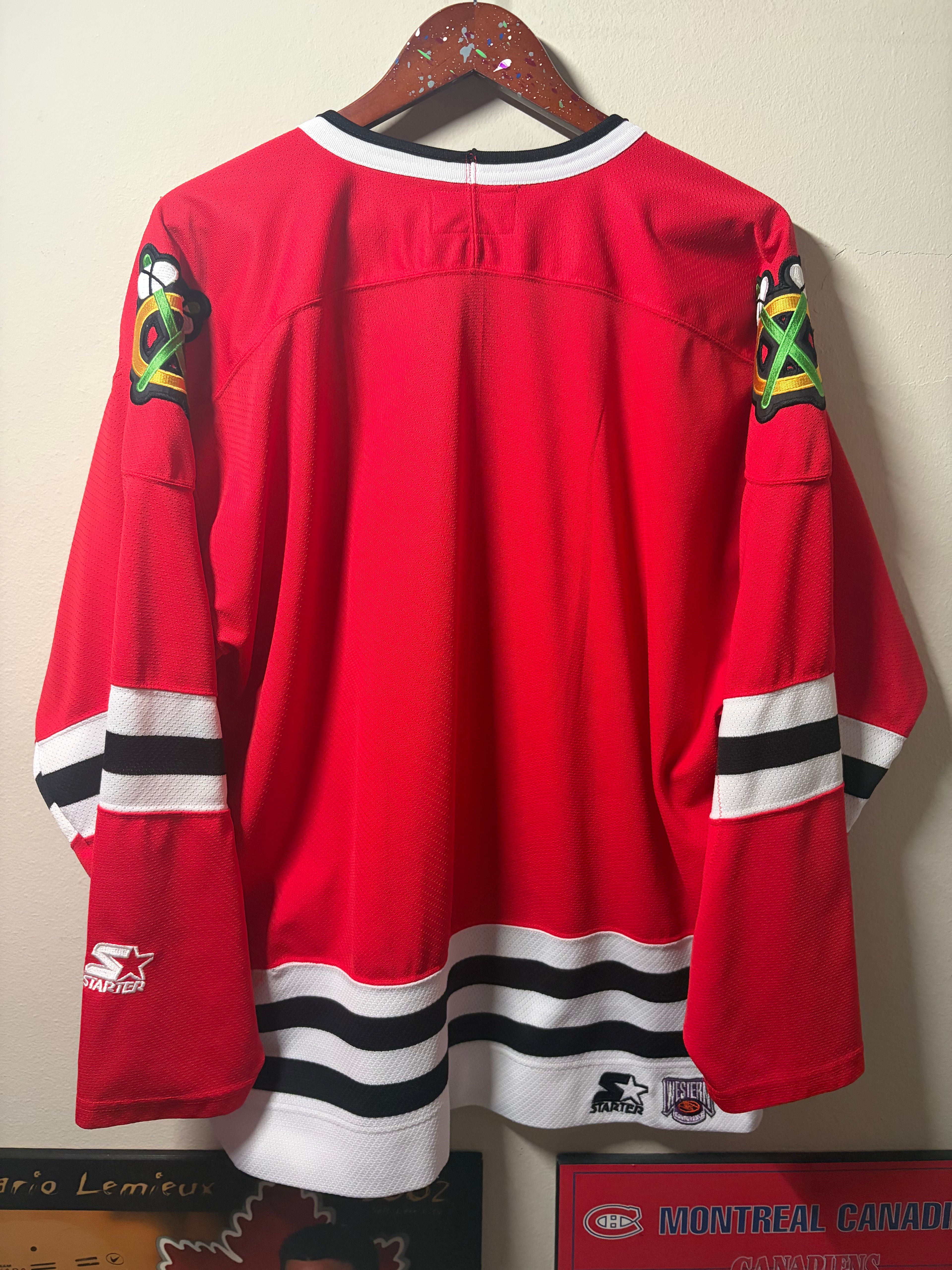 Vintage Blackhawks Starter Jersey (XL)
