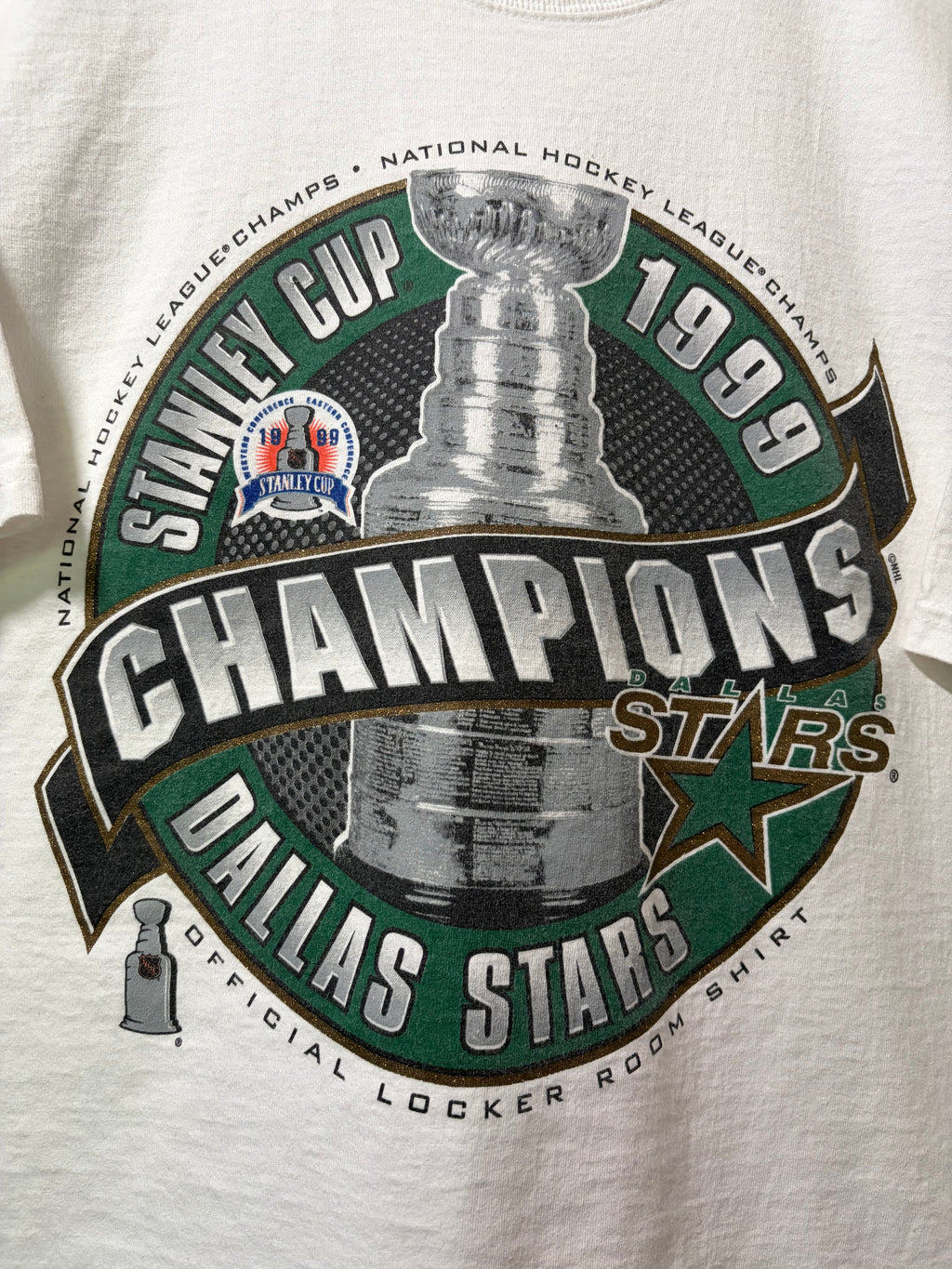 Vintage 1999 Dallas Stars Stanley Cup Champs T Shirt (XL)