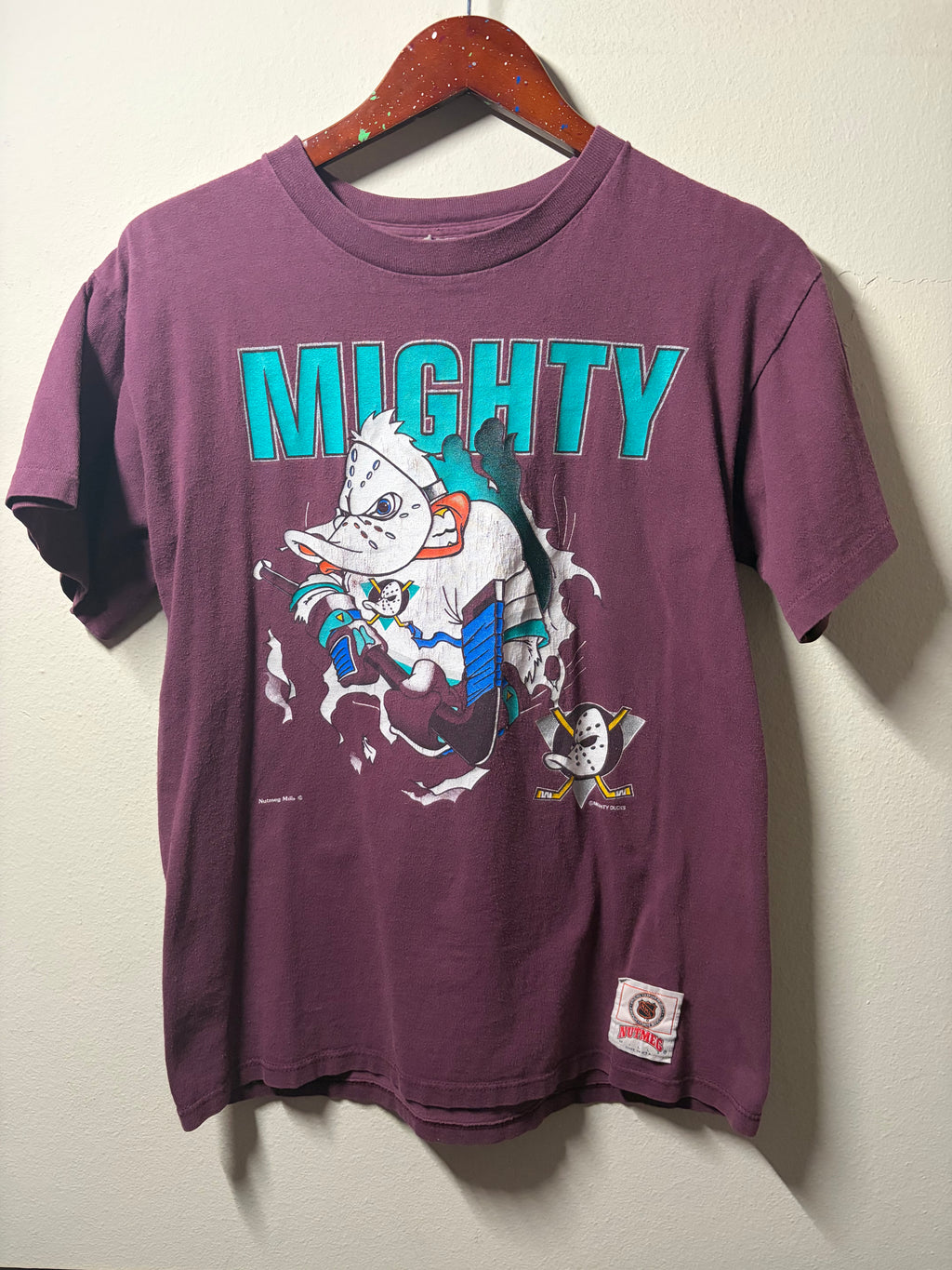 Vintage Anaheim Mighty Ducks Nutmeg  “Breakthrough” T Shirt (Small)
