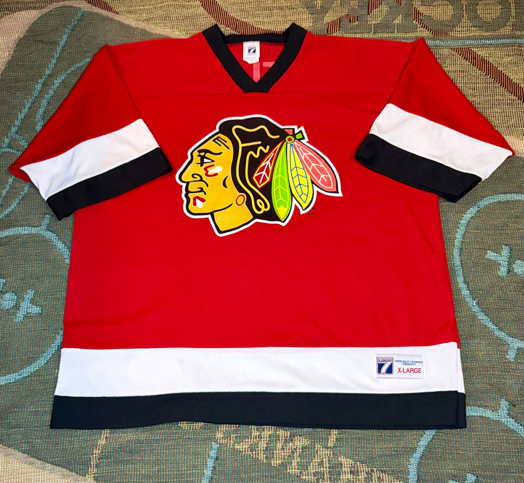Vintage Chris Chelios Logo7 Short Sleeve Jersey