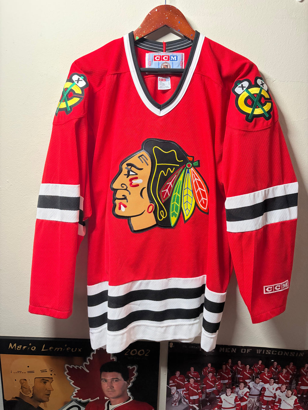 Vintage Blackhawks CCM Jersey (XL)