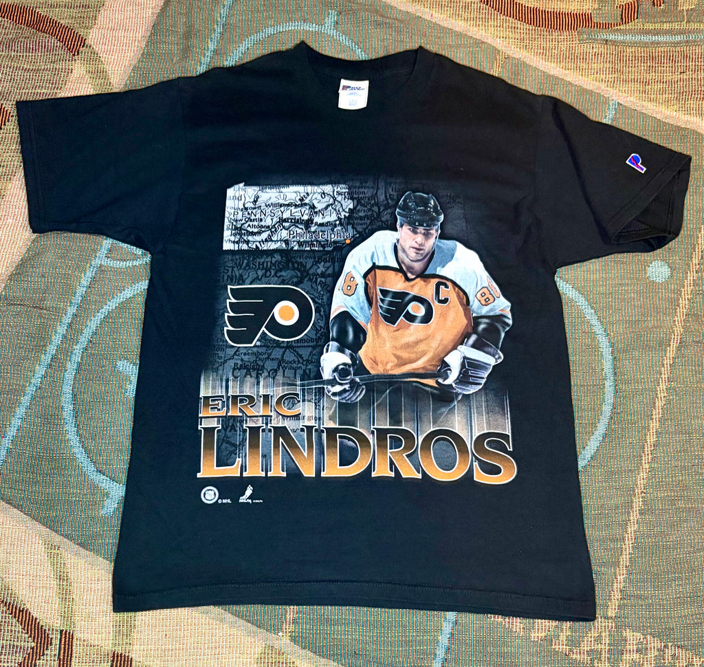 Vintage Eric Lindros Flyers Pro Player T Shirt