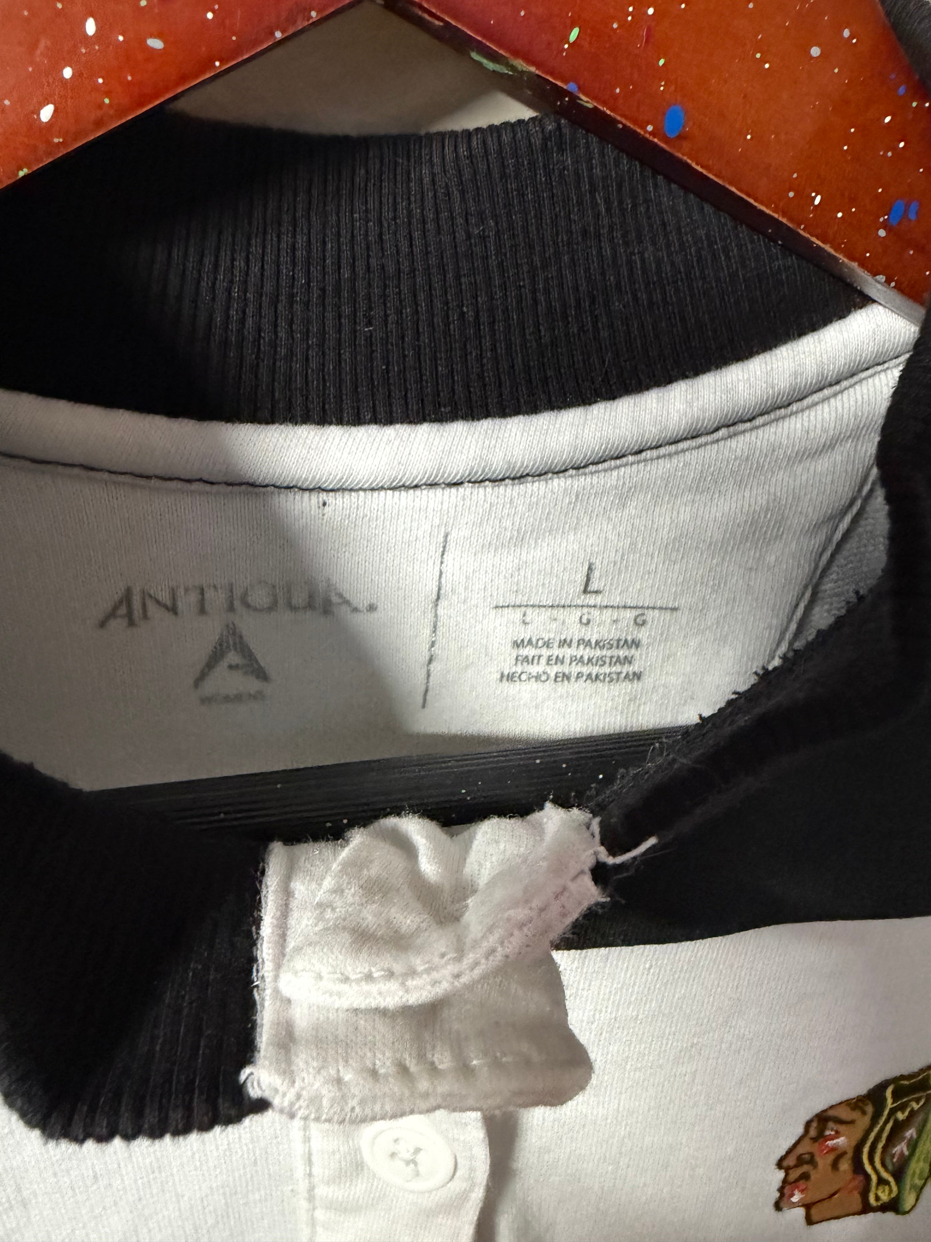 Blackhawks Cropped Rugby Polo Shirt (Large)