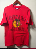 Vintage Blackhawks Champion T Shirt (XL)