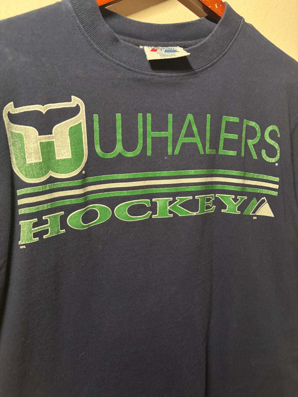 Vintage Hartford Whalers Majestic T Shirt (Medium)