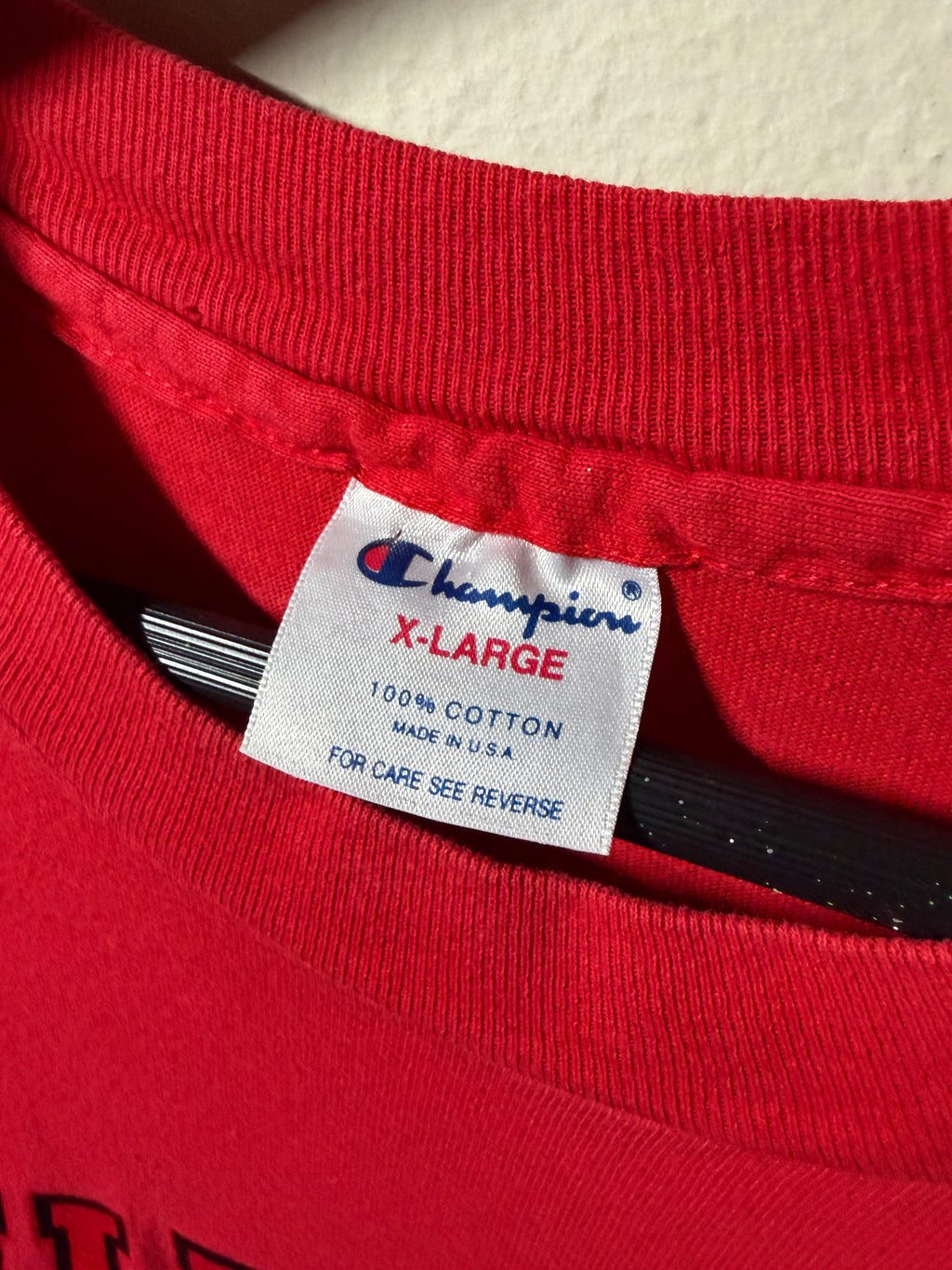 Vintage Blackhawks Champion T Shirt (XL)
