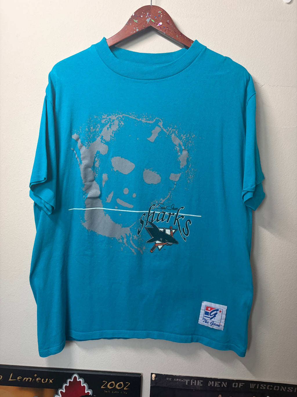 Vintage San Jose Sharks T Shirt (Large)