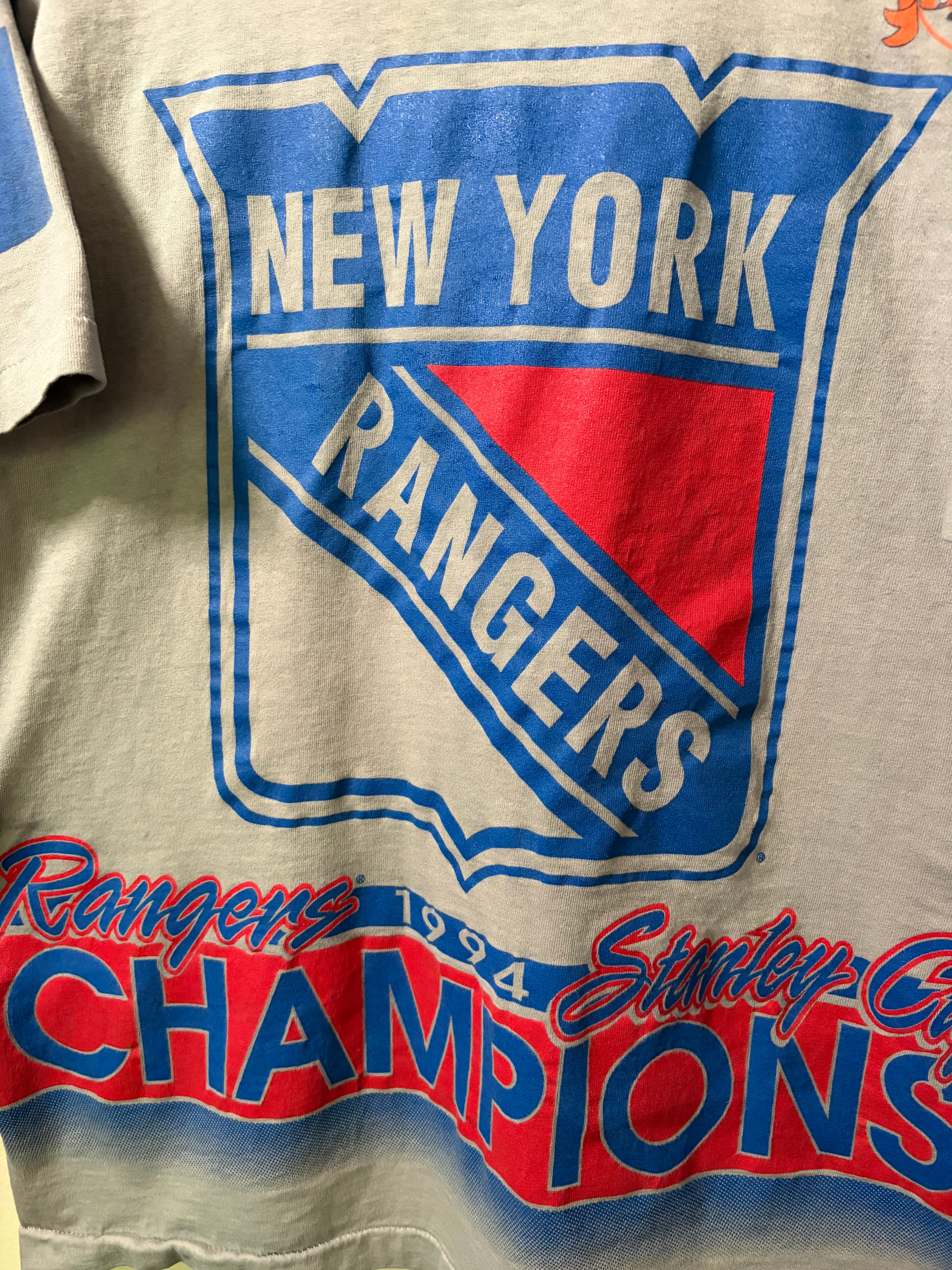 Vintage 1994 NY Rangers Stanley Cup Champs Salem Sportswear AOP (L)