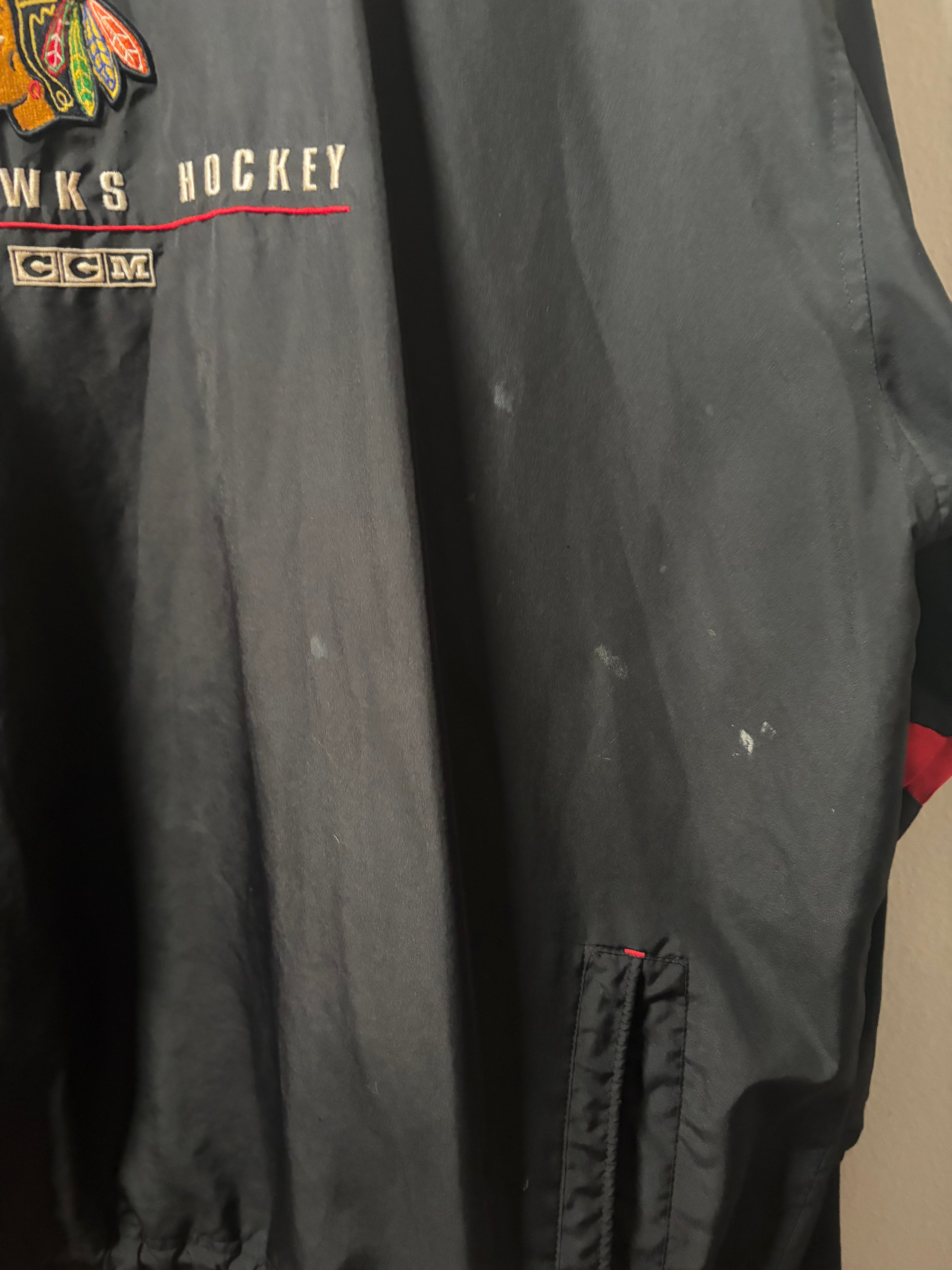 Vintage Blackhawks Pullover Windbreaker (XXL)