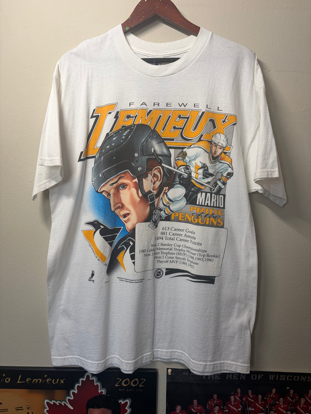 Vintage Mario Lemieux Penguins ‘97 T Shirt (XL)