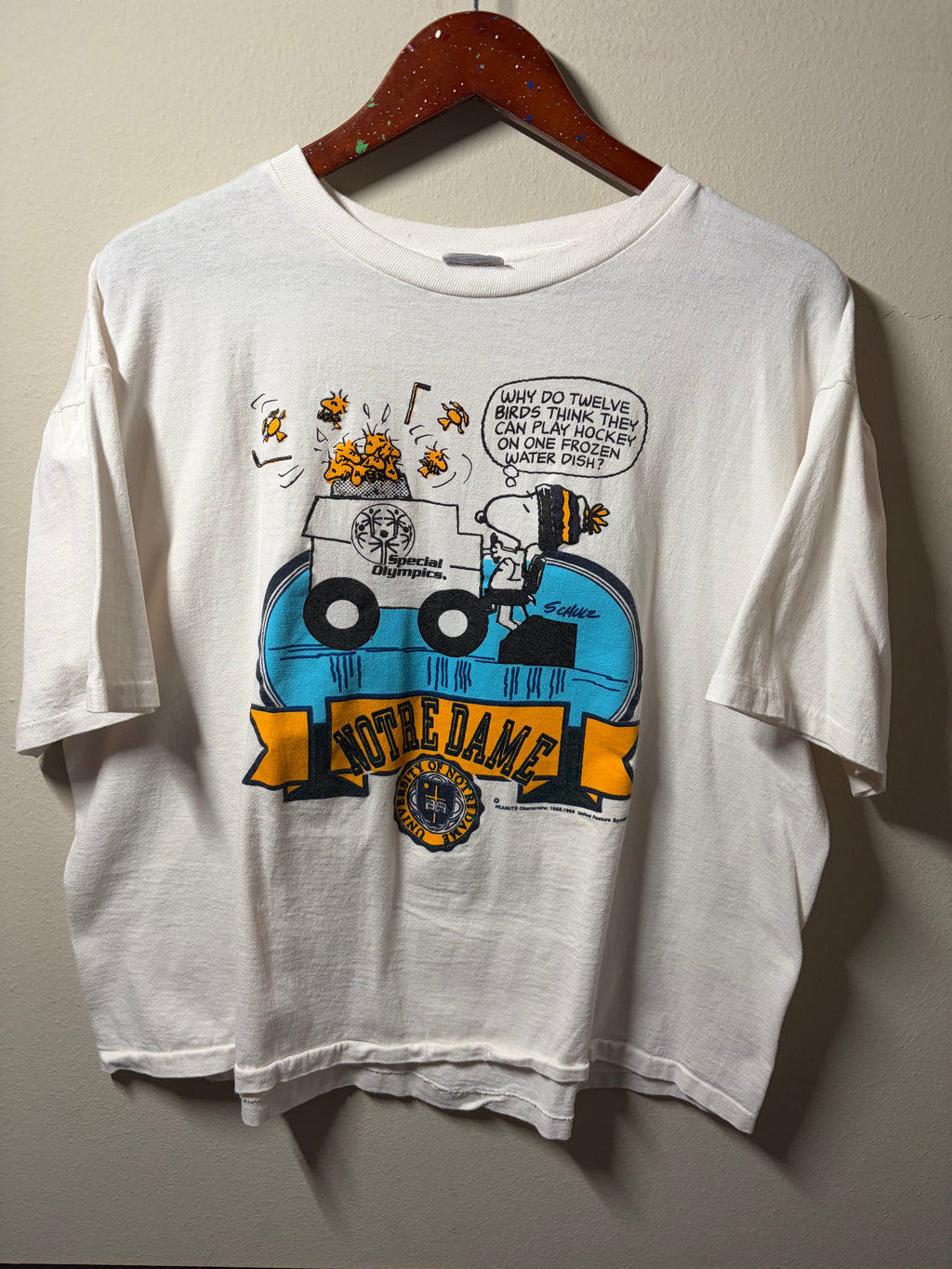 Vintage Norte Dame Snoopy / Special Olympics T Shirt (XXL)