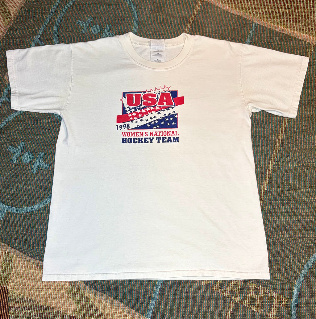 Vintage 1998 USA Women’s Hockey T Shirt